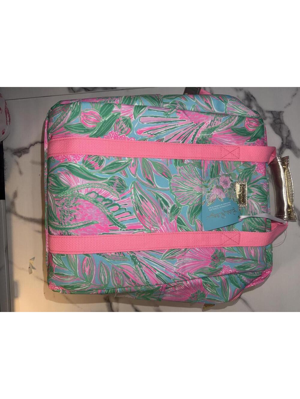 NWT Lilly Pulitzer Backpack Cooler Best Fishes - Picture 3 of 9